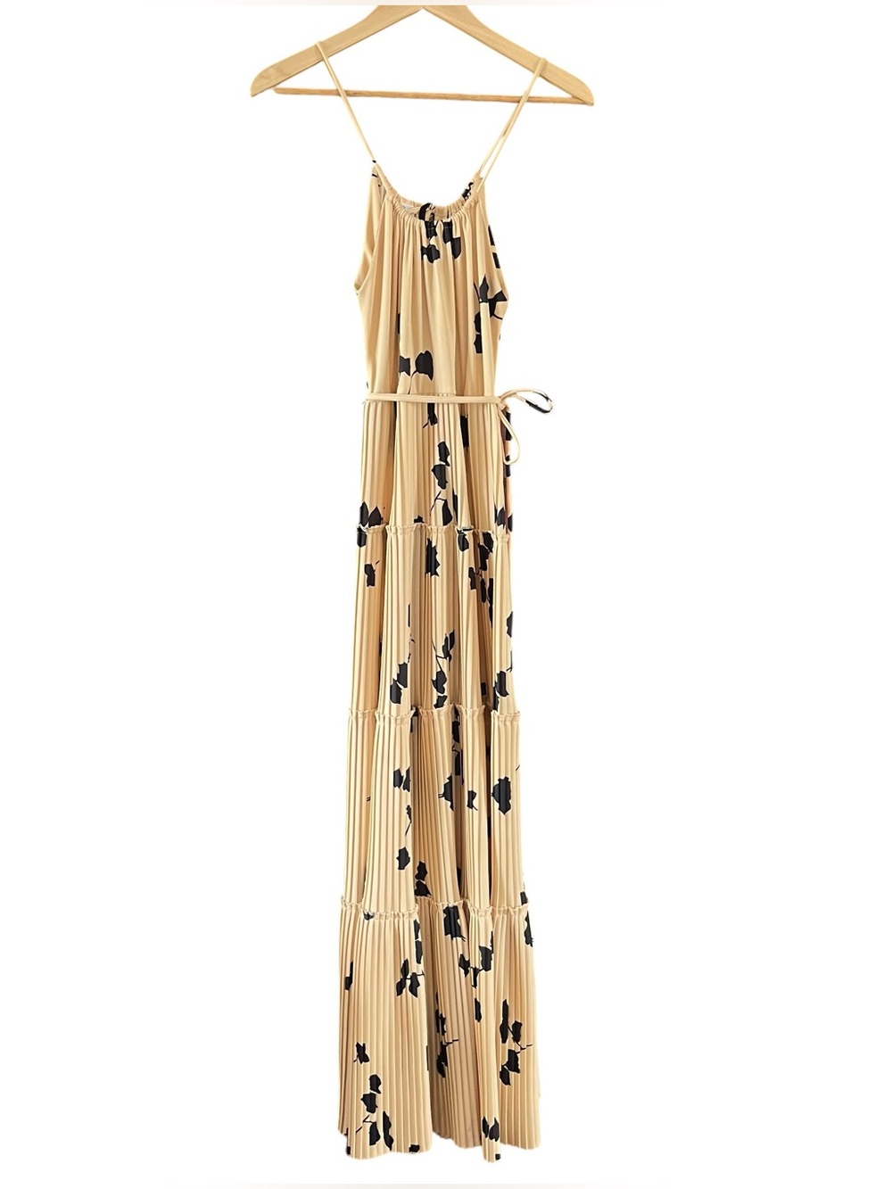 Vintage 1970’s Jonathon Logan Pleated Floral Maxi Dress